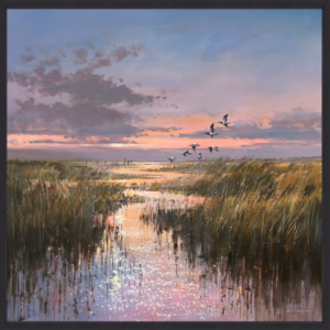 The Marsh At Sunset